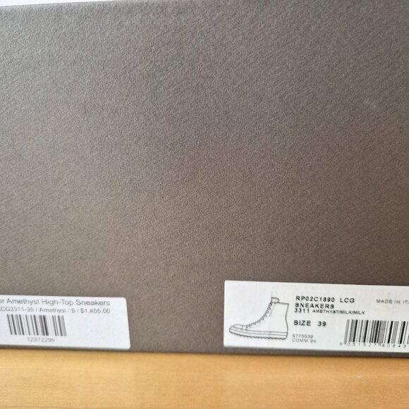 Rick Owens Purple Amethyst Bumper Sneakers Sz 39 - Picture 12 of 13